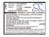 3.7V, Li-ion, 1800mAh, SmartPhone battery fits Fly, Bl9200, Cirrus 2, Fs504, 6.66Wh Mobile, SmartPhone Cameron Sino Technology Limited (Smartphone)