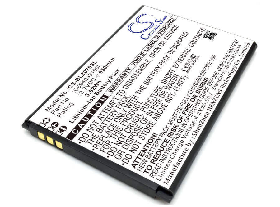 3.7V, Li-ion, 1650mAh, SmartPhone battery fits Fly, Bl7401, Iq238, 6.11Wh Mobile, SmartPhone Cameron Sino Technology Limited (Smartphone)