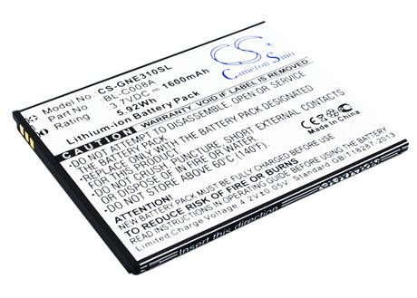 SmartPhone Battery For Fly Iq4410 3.7v, 1600mah - 5.92wh Mobile, SmartPhone Cameron Sino Technology Limited (Smartphone)