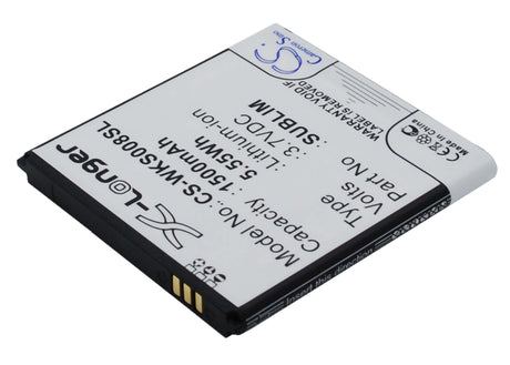 3.7V, Li-ion, 1500mAh, SmartPhone battery fits Ngm, Fly, Wiko, Bl4247, Iq442, 5.55Wh Mobile, SmartPhone Cameron Sino Technology Limited (Smartphone)