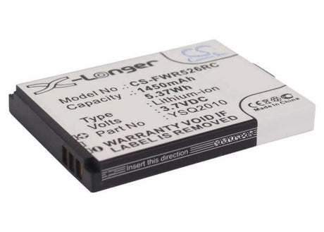 3.7V, Li-ion, 1450mAh, Hotspot battery fits Franklin Wireless, Generic, Ysq2010, R526, R526a, 5.37Wh Hotspot Cameron Sino Technology Limited