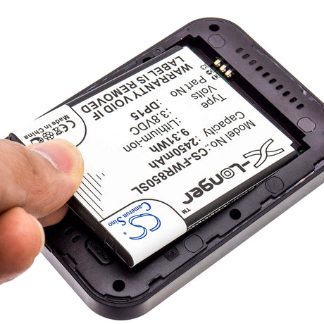 3.8V, Li-ion, 2450mAh, Hotspot battery fits T-mobile, Franklin Wireless, Dp15, R717, R850, 9.31Wh Hotspot Cameron Sino Technology Limited