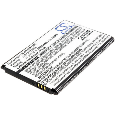3.8V, Li-ion, 3000mAh, Hotspot battery fits Franklin Wireless, V515176ar, R910, 11.40Wh Hotspot Cameron Sino Technology Limited