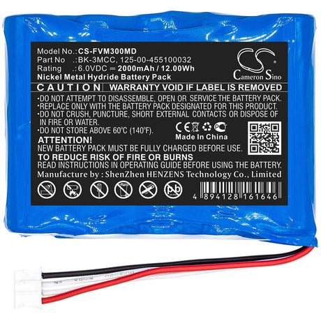 6.0V, Ni-MH, 2000mAh, Medical battery fits Fresenius, 110306-o, Injectomat 500, Injectomat 500d, 12.00Wh Medical Cameron Sino Technology Limited (Medical)