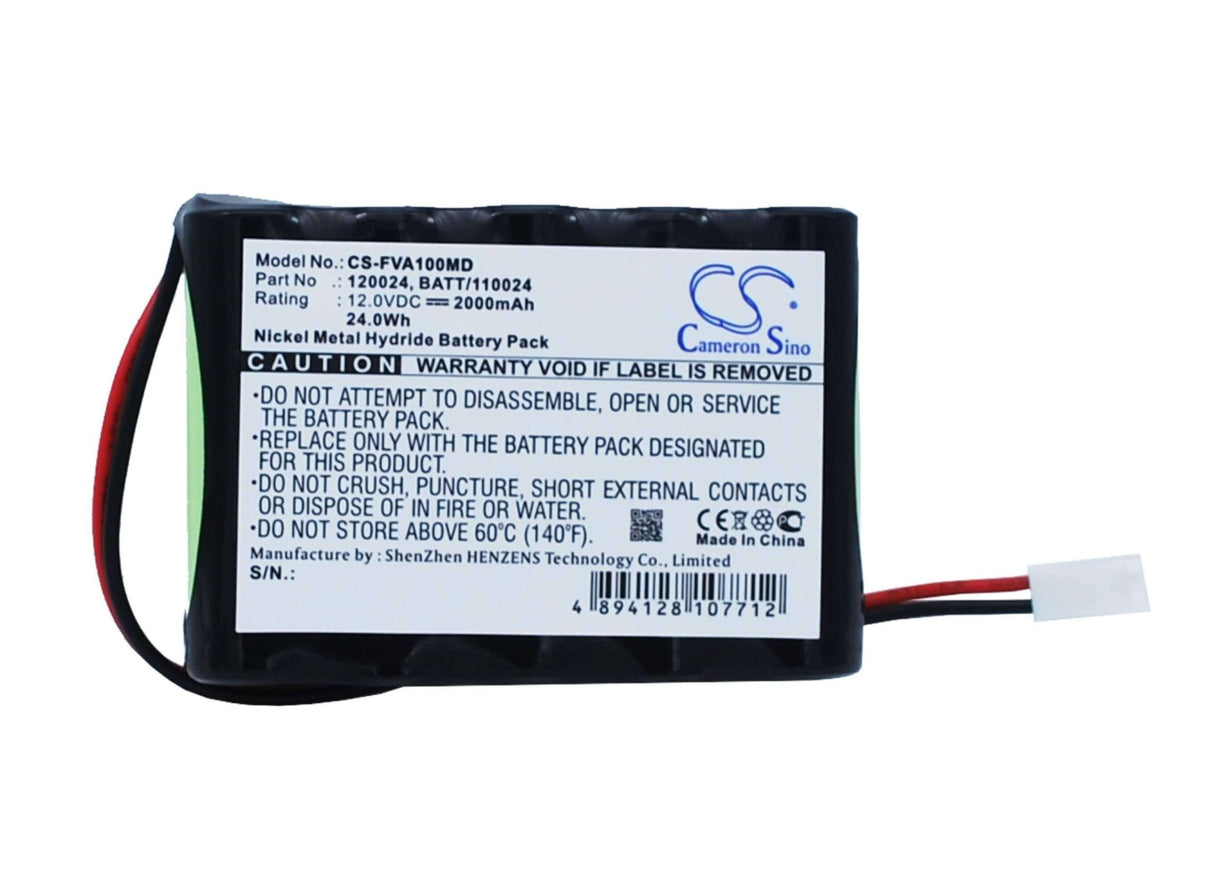 12.0V, Ni-MH, 2000mAh, Medical battery fits Fresenius, 120024, Mcm, P-200, 24.00Wh Medical Cameron Sino Technology Limited (Medical)