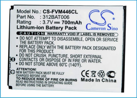 3.7V, Li-ion, 700mAh, Cordless Phone battery fits Fritz!fon, 312bat006, 2000 2446, Avm 2000 2446, 2.59Wh Cordless Phone Cameron Sino Technology Limited (Cordless Phone)