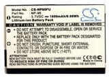 Camera Battery For Fujifilm Finepix F30, Finepix F31fd 3.7v, 1800mah - 6.66wh Camera Cameron Sino Technology Limited (Camera)