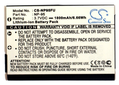 Camera Battery For Fujifilm Finepix F30, Finepix F31fd 3.7v, 1800mah - 6.66wh Camera Cameron Sino Technology Limited (Camera)