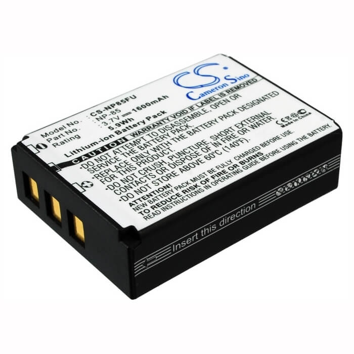 3.7V, Li-ion, 1600mAh, Camera battery fits Fujifilm, Np-85, Finepix F305, Finepix Sl1000, 5.92Wh Camera Cameron Sino Technology Limited (Camera)