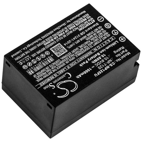 10.8V, Li-ion, 1000mAh, Camera battery fits Fujifilm, Np-t125, Gfx 50s, Medium Format Gfx, 10.8Wh Camera Cameron Sino Technology Limited (Camera)