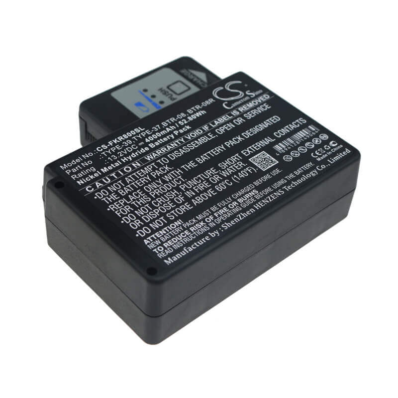 13.2V, Ni-MH, 4000mAh, Equipment battery fits Fujikura, Sumitomo, Btr-08, Arc Fusion Splicer, Fsm-18r, 52.8Wh Equipment, Survey, Test Cameron Sino Technology Limited