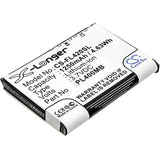 3.7V, Li-ion, 1250mAh, PDA battery fits Fujitsu, Pharos, 10600405394, Loox 400, Loox 410, 4.63Wh PDA, Pocket PC Cameron Sino Technology Limited
