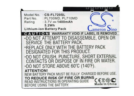 3.7V, Li-ion, 1400mAh, PDA battery fits Fujitsu, 35h00047-00, Loox 700, Loox 710, 5.18Wh PDA, Pocket PC Cameron Sino Technology Limited (Suspended)