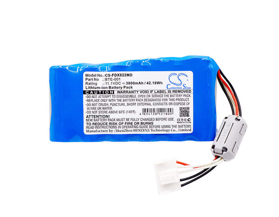 11.1V, Li-ion, 3800mAh, Medical battery fits Fukuda, Bte-001, Cardimax Fx-8222, Cardimax Fx-8322, 42.18Wh Medical Cameron Sino Technology Limited (Medical)