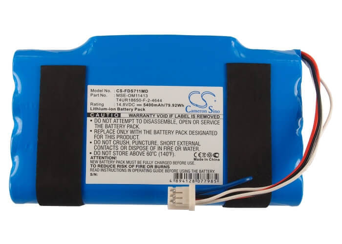 14.8V, Li-ion, 5400mAh, Medical battery fits Fukuda, Mse-om11413, Denshi Ds7100, Denshi Ds-7100, 79.92Wh Medical Cameron Sino Technology Limited (Medical)