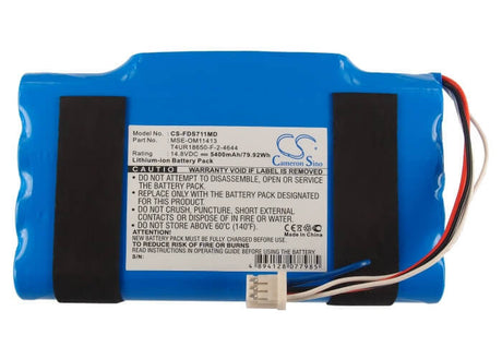 14.8V, Li-ion, 5400mAh, Medical battery fits Fukuda, Mse-om11413, Denshi Ds7100, Denshi Ds-7100, 79.92Wh Medical Cameron Sino Technology Limited (Medical)