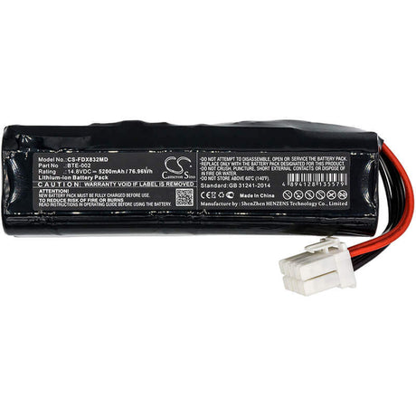 14.8V, Li-ion, 5200mAh, Medical battery fits Fukuda, 510114040, Denshi Cardimax Fx-8322, Denshi Fx-8322 Ecg, 76.96Wh Medical Cameron Sino Technology Limited (Medical)