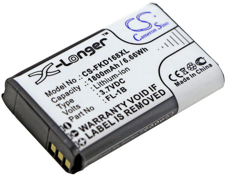 3.7V, Li-ion, 1800mAh, Equipment battery fits Fukuda, Fl-1b, EK-168G, Ek-268g, 6.66Wh Equipment, Survey, Test Cameron Sino Technology Limited