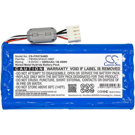 9.6V, Ni-MH, 3800mAh, Medical battery fits Fukuda, T8hr4/3fauc-5887, Fcp-7541, Fx-7540, 36.48Wh Medical Cameron Sino Technology Limited (Medical)