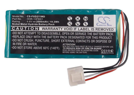 9.6V, Ni-MH, 2000mAh, Medical battery fits Fukuda, 8-hraafd, Fcp-2155, Fx-2111, 19.20Wh Medical Cameron Sino Technology Limited (Medical)