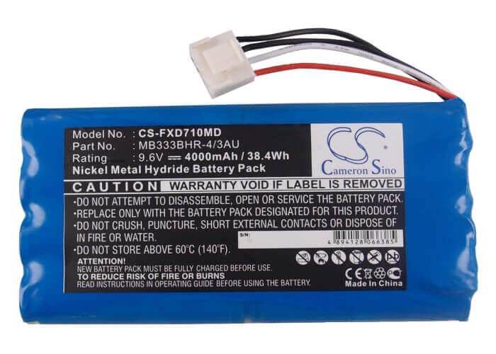 9.6V, Ni-MH, 4000mAh, Medical battery fits Fukuda, 8ph-4/3a 3700-h-j18, Cardimax Fx-7100, Cardimax Fx-7102, 38.40Wh Medical Cameron Sino Technology Limited (Medical)