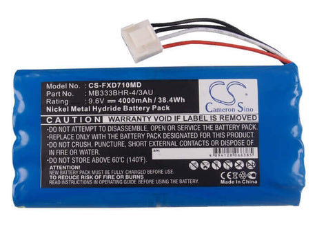 9.6V, Ni-MH, 4000mAh, Medical battery fits Fukuda, 8ph-4/3a 3700-h-j18, Cardimax Fx-7100, Cardimax Fx-7102, 38.40Wh Medical Cameron Sino Technology Limited (Medical)