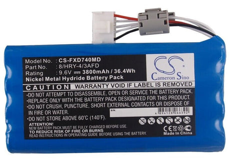 9.6V, Ni-MH, 3800mAh, Medical battery fits Fukuda, 8/hry-4/3afd, Cardimax Fx-7402, Ecp-7600, 36.48Wh Medical Cameron Sino Technology Limited (Medical)