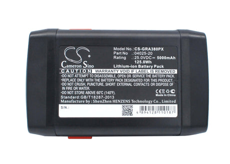25.0V, Li-ion, 5000mAh, Lawn Mowers battery fits Gardena, 04025-20, 648872, 8838, 125.00Wh Lawn Mowers Cameron Sino Technology Limited (Dangerous Goods)
