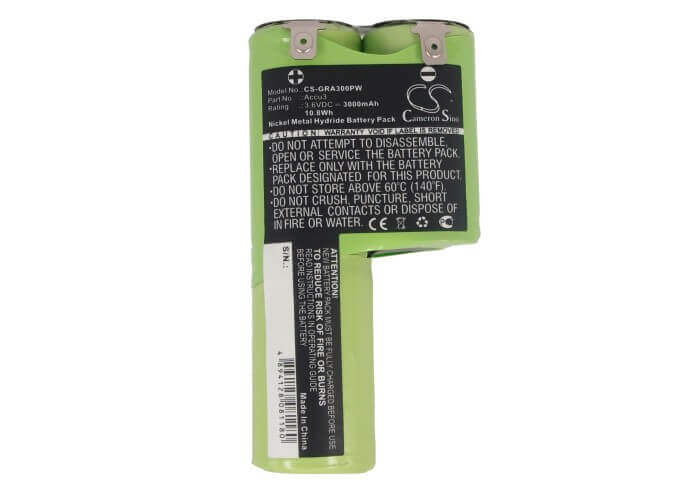 3.6V, Ni-MH, 3000mAh, Gardening Tools battery fits Bosch, Gardena, 1 609 200 913, Ags 50, Ags 8, 10.80Wh Gardening Tools Cameron Sino Technology Limited (Power Tools)