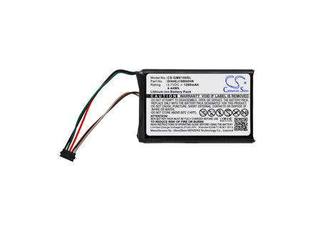 3.7V, Li-ion, 1200mAh, GPS battery fits Garmin: Edge 1000, replaces 361-00035-06, 4.44Wh GPS, Navigator Cameron Sino Technology Limited