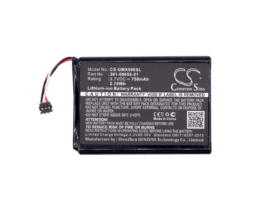 3.7V, Li-ion, 750mAh, GPS battery fits Garmin, 361-00056-21, 010-01531-00, Driveassist 50 Lmt-d, 2.78Wh GPS, Navigator Cameron Sino Technology Limited