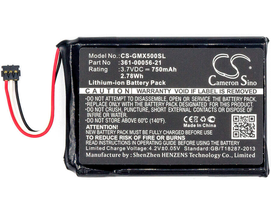 3.7V, Li-ion, 750mAh, GPS battery fits Garmin, 361-00056-21, 010-01531-00, Driveassist 50 Lmt-d, 2.78Wh GPS, Navigator Cameron Sino Technology Limited