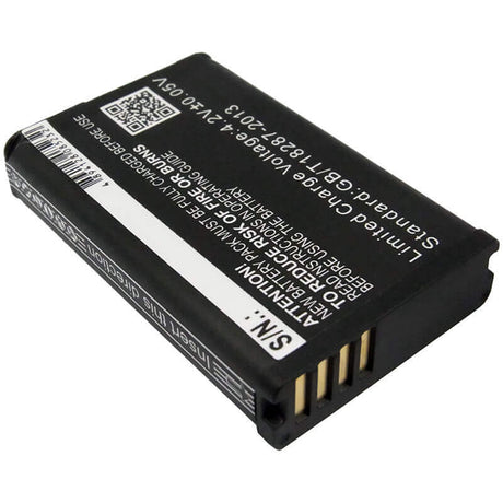 3.7V, Li-ion, 1800mAh, GPS battery fits Garmin, 010-11599-00, Alpha 200, Alpha 200i, 6.66Wh GPS, Navigator Cameron Sino Technology Limited