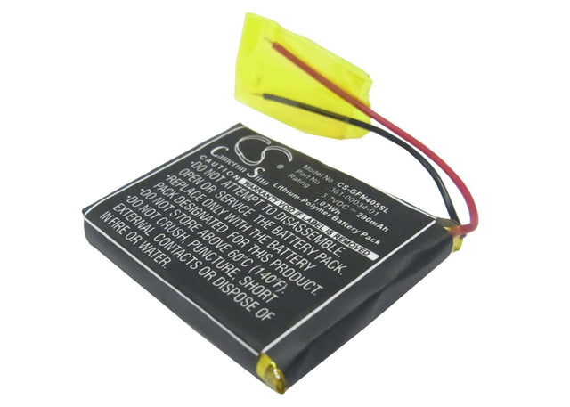 3.7V, Li-Polymer, 290mAh, GPS battery fits Garmin, 361-00034-01, Foretrex 401, Foretrex 405, 1.07Wh GPS, Navigator Cameron Sino Technology Limited