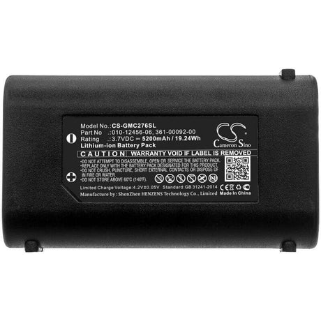 3.7V, Li-ion, 5200mAh, GPS battery fits Garmin, 010-12456-06, Gpsmap 276cx, 19.24Wh GPS, Navigator Cameron Sino Technology Limited