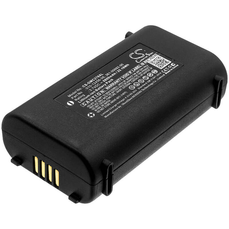 3.7V, Li-ion, 6800mAh, GPS battery fits Garmin, 010-12456-06, Gpsmap 276cx, 25.16Wh GPS, Navigator Cameron Sino Technology Limited