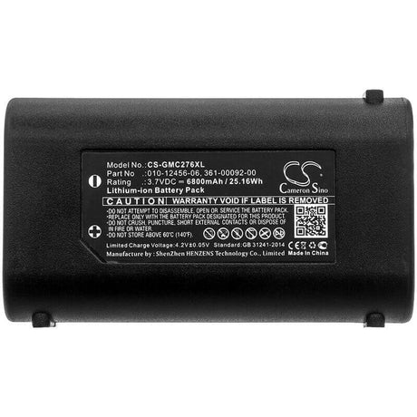 3.7V, Li-ion, 6800mAh, GPS battery fits Garmin, 010-12456-06, Gpsmap 276cx, 25.16Wh GPS, Navigator Cameron Sino Technology Limited