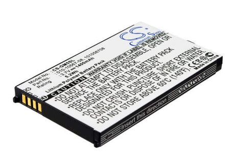 3.7V, Li-Polymer, 1400mAh, GPS battery fits Garmin, 010-10567-08, Ique M5, 5.18Wh GPS, Navigator Cameron Sino Technology Limited