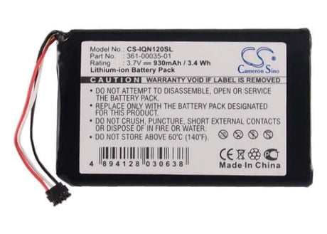 3.7V, Li-ion, 930mAh, GPS battery fits Garmin, 361-00035-01, Drive Assist 50, Drive Assist 50lmt, 3.44Wh GPS, Navigator Cameron Sino Technology Limited