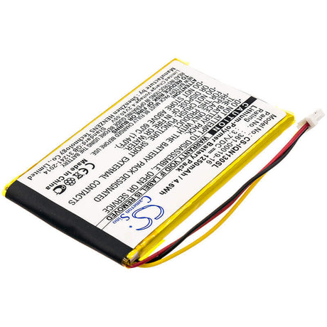 3.7V, Li-Polymer, 1250mAh, GPS battery fits Garmin, 361-00019-12, Nuvi 1300, Nuvi 1340t Pro, 4.63Wh GPS, Navigator Cameron Sino Technology Limited