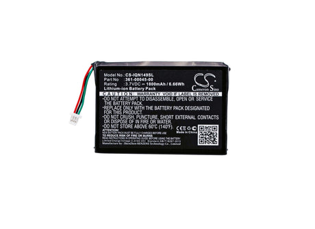 3.7V, Li-ion, 1800mAh, GPS battery fits Garmin, 361-00045-00, Gdl 39, Gdl-39, 6.66Wh GPS, Navigator Cameron Sino Technology Limited