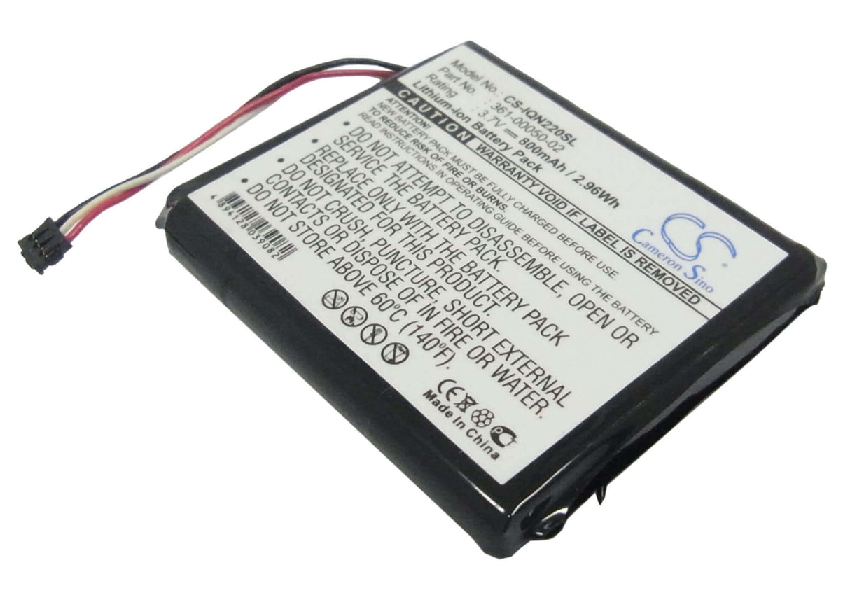 3.7V, Li-ion, 800mAh, GPS battery fits Garmin, 361-00050-01, Nuvi 2200, Nuvi 2200lt, 2.96Wh GPS, Navigator Cameron Sino Technology Limited