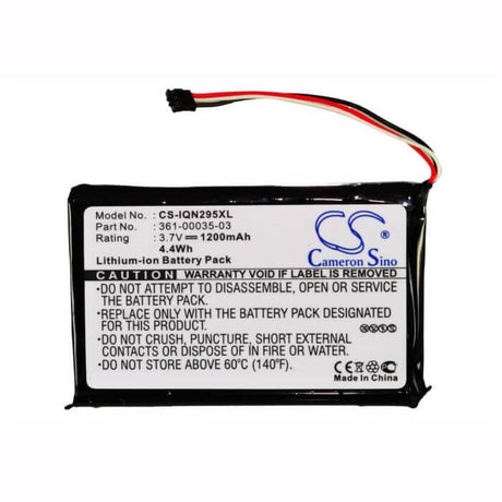 3.7V, Li-ion, 1200mAh, GPS battery fits Garmin, 361-00035-03, 010-01316-00, A3avdg03, 4.44Wh GPS, Navigator Cameron Sino Technology Limited