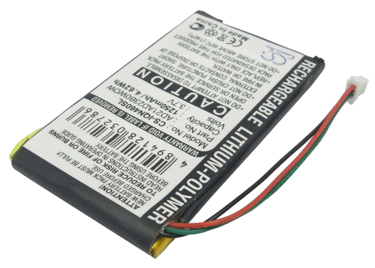3.7V, Li-Polymer, 1250mAh, GPS battery fits Garmin, Ad21ad23b0wow, Nuvi 465, Nuvi 465ltm, 4.63Wh GPS, Navigator Cameron Sino Technology Limited