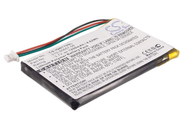 3.7V, Li-Polymer, 1250mAh, batterie GPS compatible Garmin, 010-00657-06, Nuvi 770, Nuvi 770t, 4.63Wh GPS, Navigator Cameron Sino Technology Limited