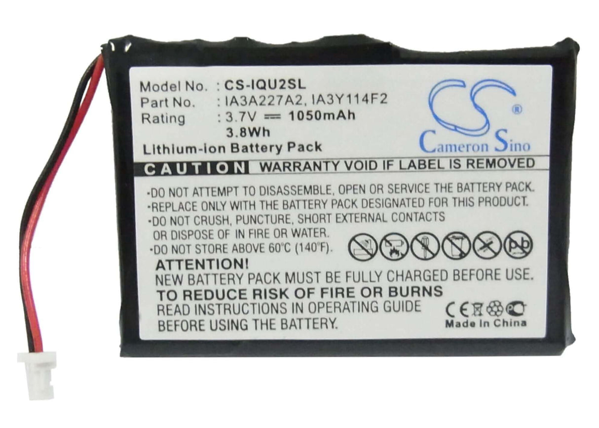 3.7V, Li-ion, 1050mAh, GPS battery fits Garmin, Ia3a227a2, Quest 2, 3.89Wh GPS, Navigator Cameron Sino Technology Limited