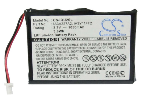 3.7V, Li-ion, 1050mAh, GPS battery fits Garmin, Ia3a227a2, Quest 2, 3.89Wh GPS, Navigator Cameron Sino Technology Limited