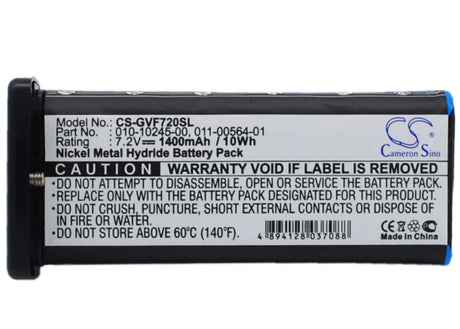 7.2V, Ni-MH, 1400mAh, GPS battery fits Garmin, 010-10245-00, Vhf 720, Vhf 725, 10.08Wh GPS, Navigator Cameron Sino Technology Limited (Suspended)