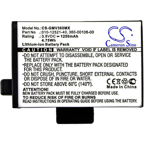Camera Battery For Garmin, Virb 360 3.8v, 1250mah - 4.75wh Camera Cameron Sino Technology Limited (Suspended)