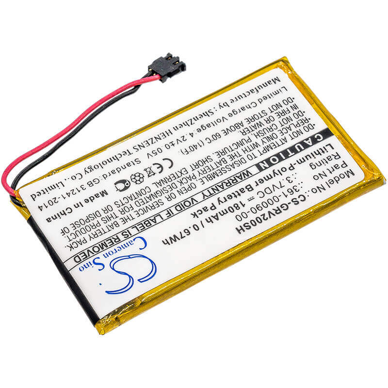 3.7V, Li-Polymer, 180mAh, Smartwatch battery fits Garmin, 361-00090-00, Vivoactive Hr, 0.67Wh Smartwatch Cameron Sino Technology Limited